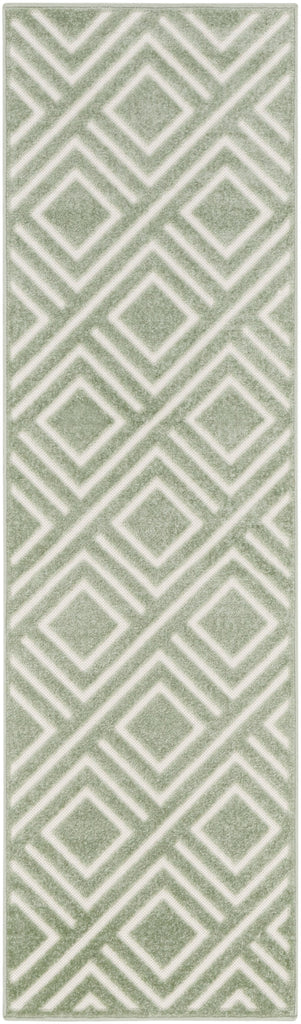 nourison care free caf03 green rug