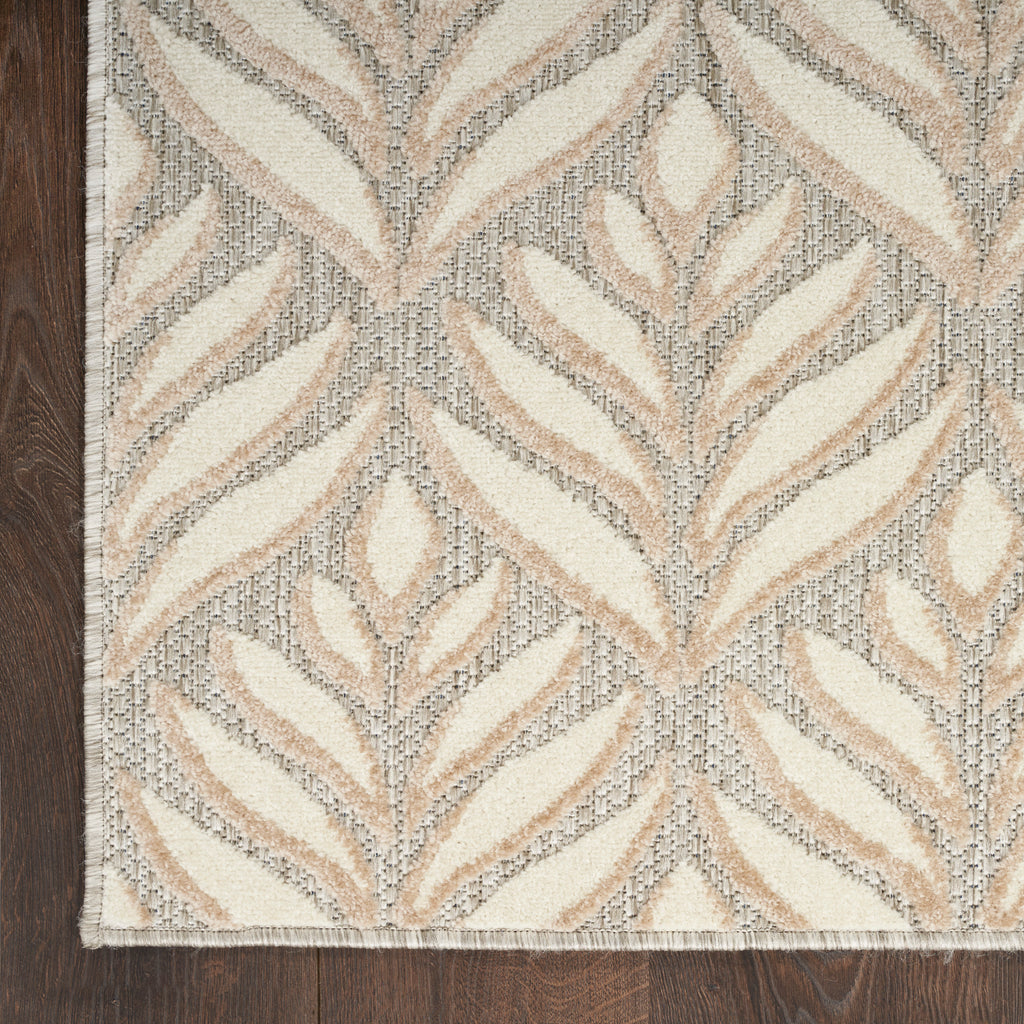 nourison aloha alh35 ivory grey rug