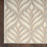 nourison aloha alh35 ivory grey rug