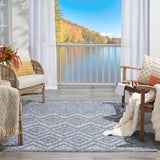 nourison versatile nrv01 denim blue rug