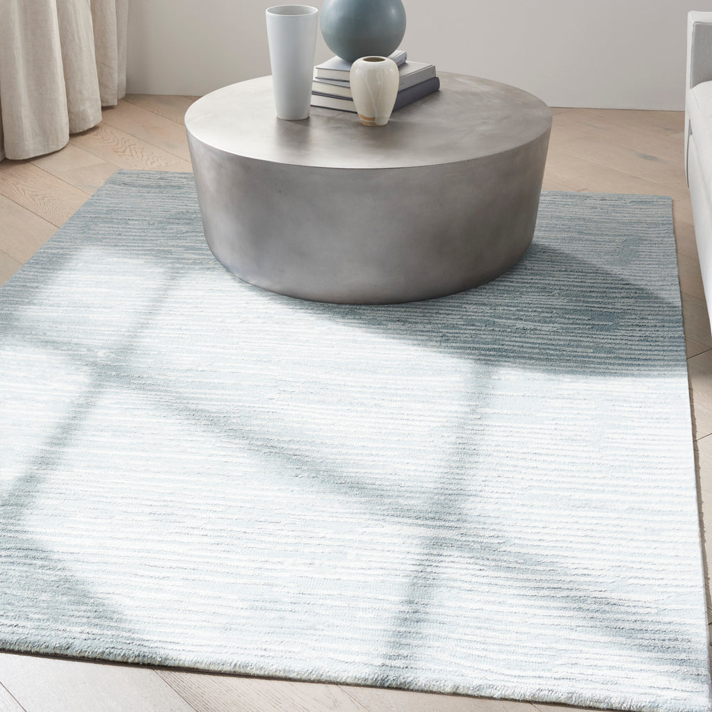 nourison ck010 linear lnr01 light blue rug