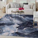 nourison daydream ddr02 navy blue rug
