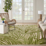 nourison aloha alh41 ivory green rug