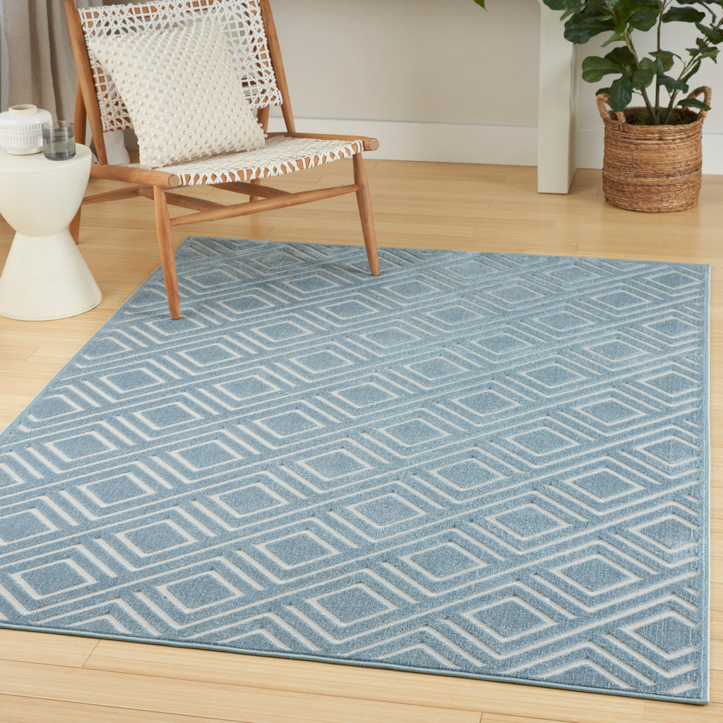 nourison care free caf03 blue rug