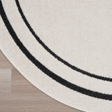 nourison nourison essentials nre02 ivory black rug