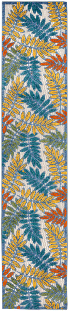 nourison aloha alh18 ivory multi rug