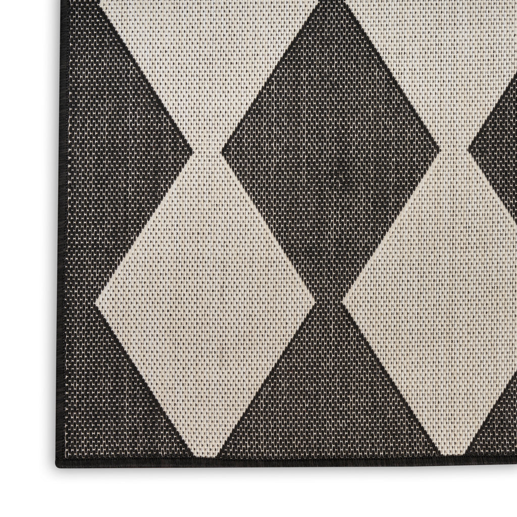 nourison positano pos04 black rug