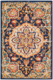 nourison passion psn22 navy multicolor rug