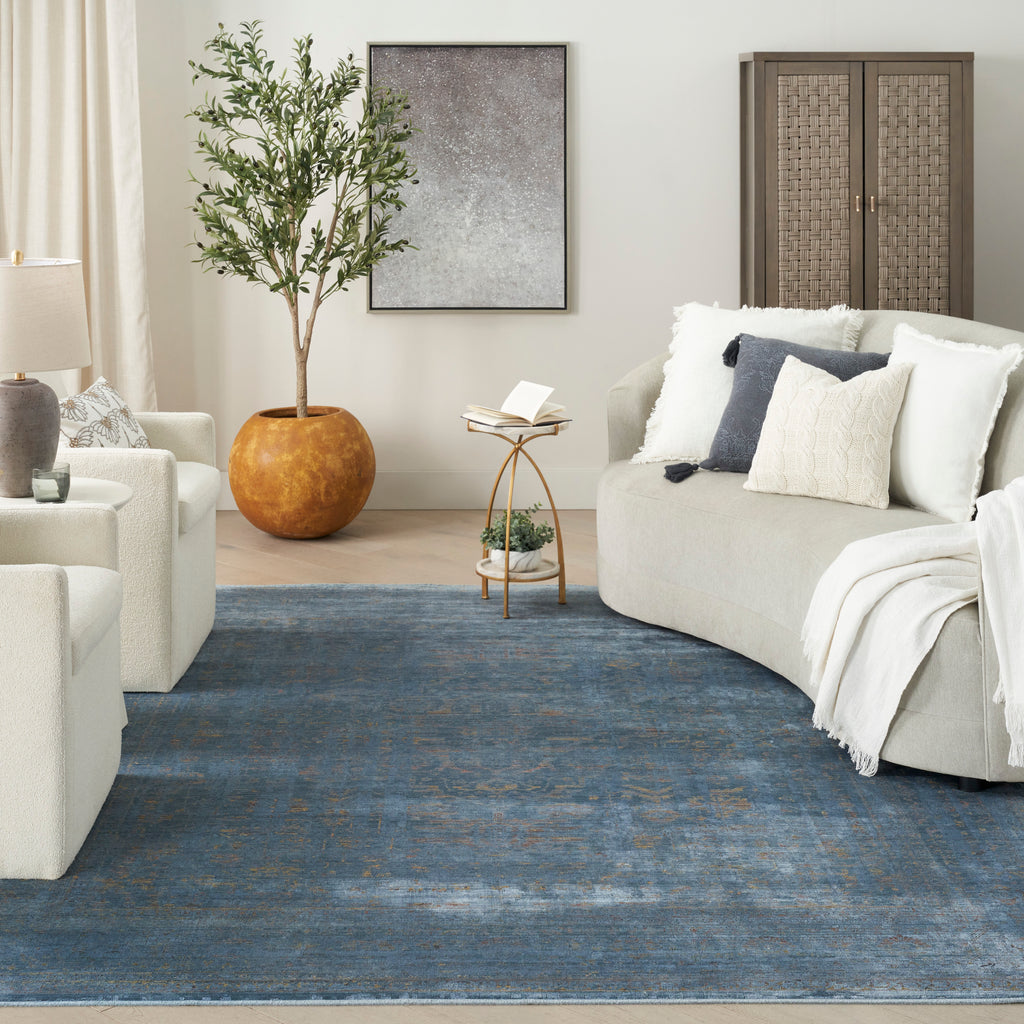 nourison luxurious lrs01 blue rug