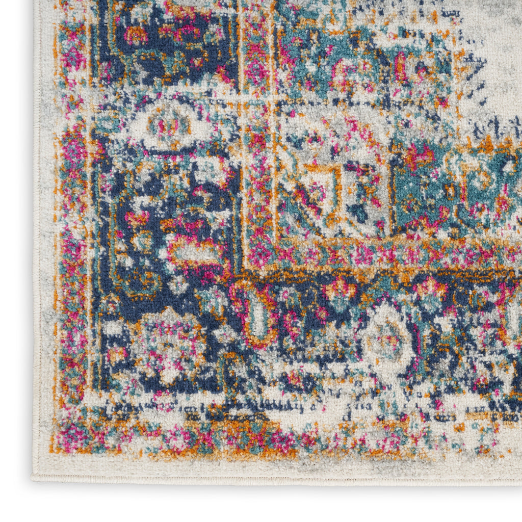 nourison passion psn03 ivory blue rug