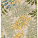 nourison aloha alh18 green multicolor rug
