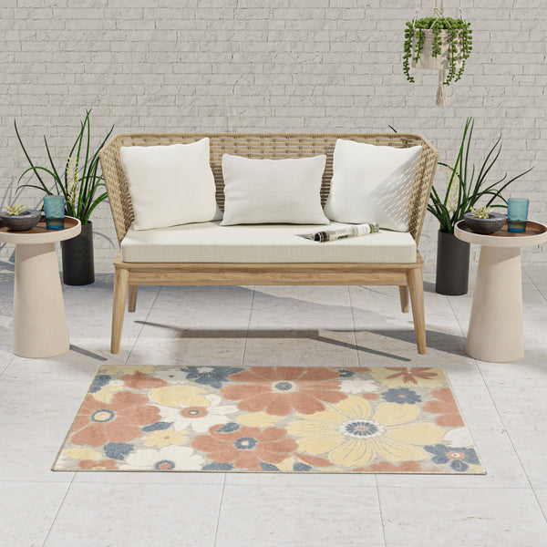 nourison aloha alh42 rose rug