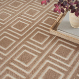 nourison care free caf03 brown rug