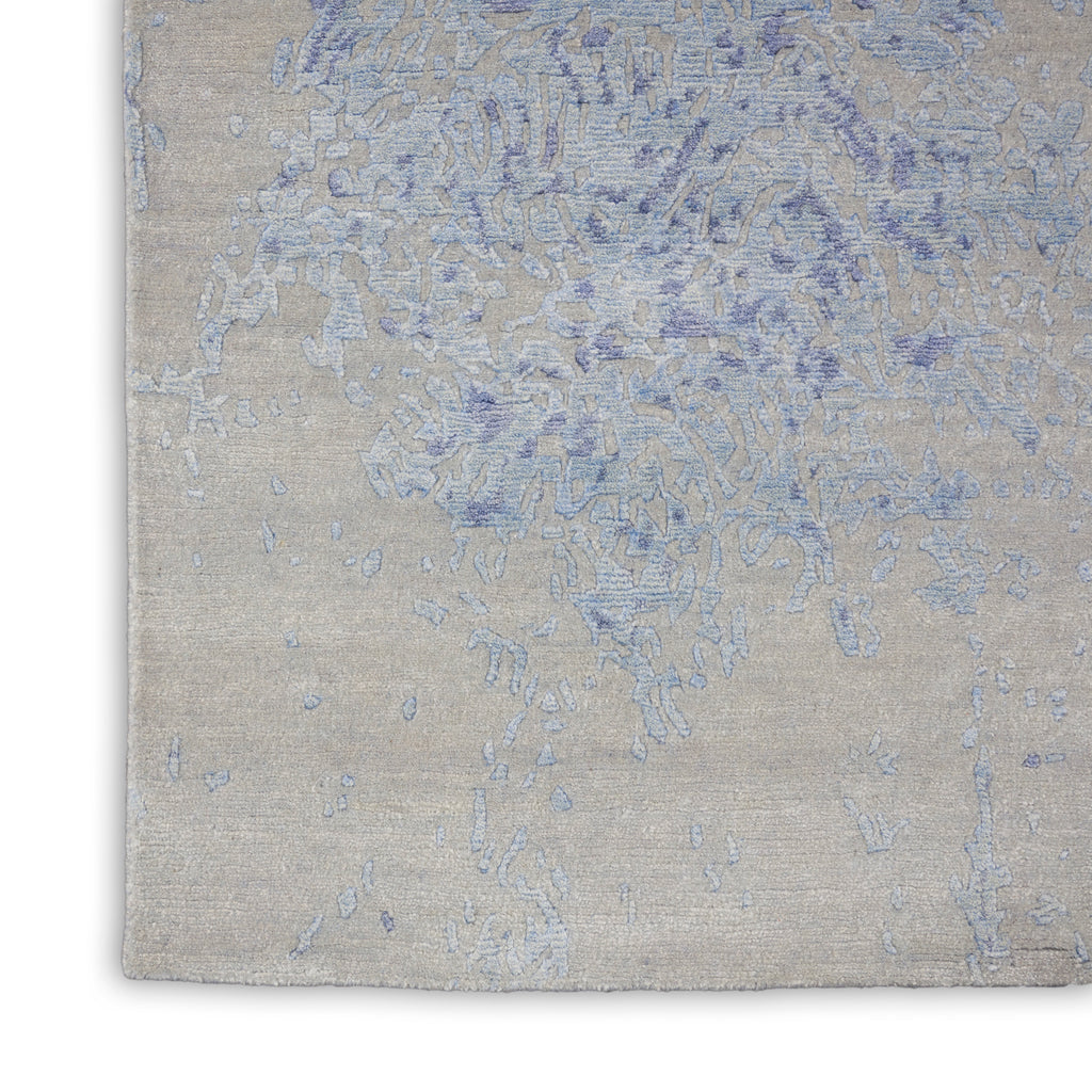 nourison silk shadows sha18 grey blue rug
