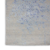 nourison silk shadows sha18 grey blue rug