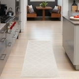 nourison easy care nes01 ivory white rug