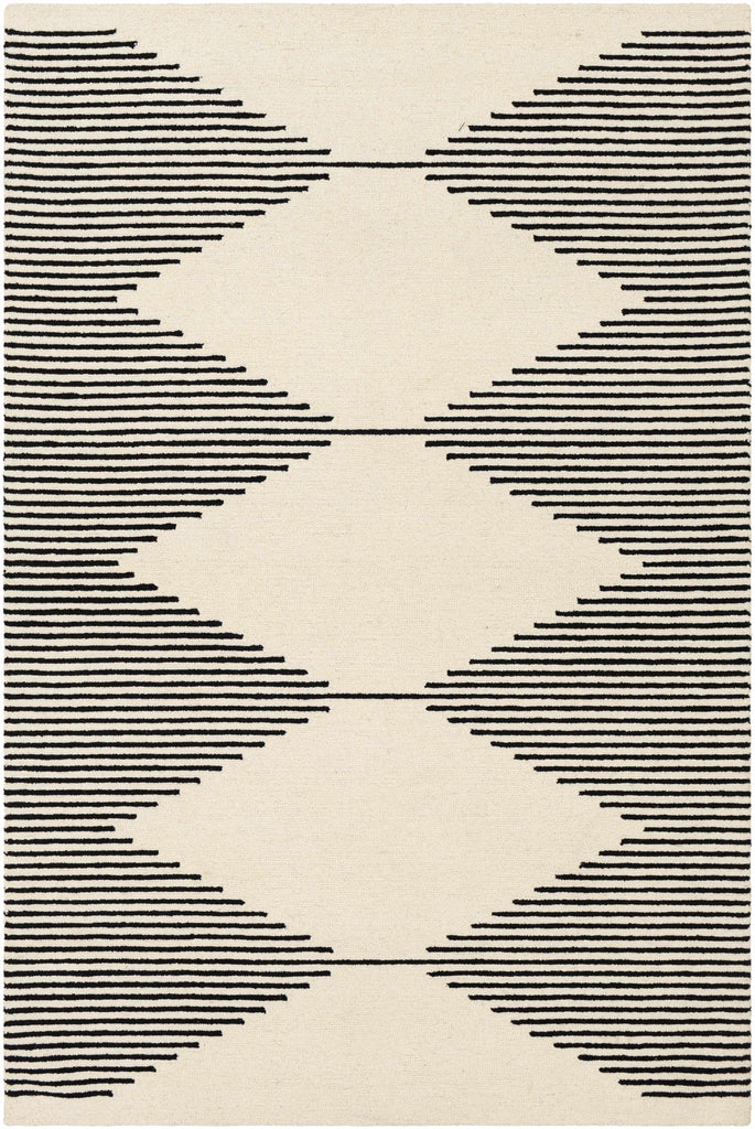 Hauteloom Walkerston WLKRS Black Hand Tufted Wool Rug