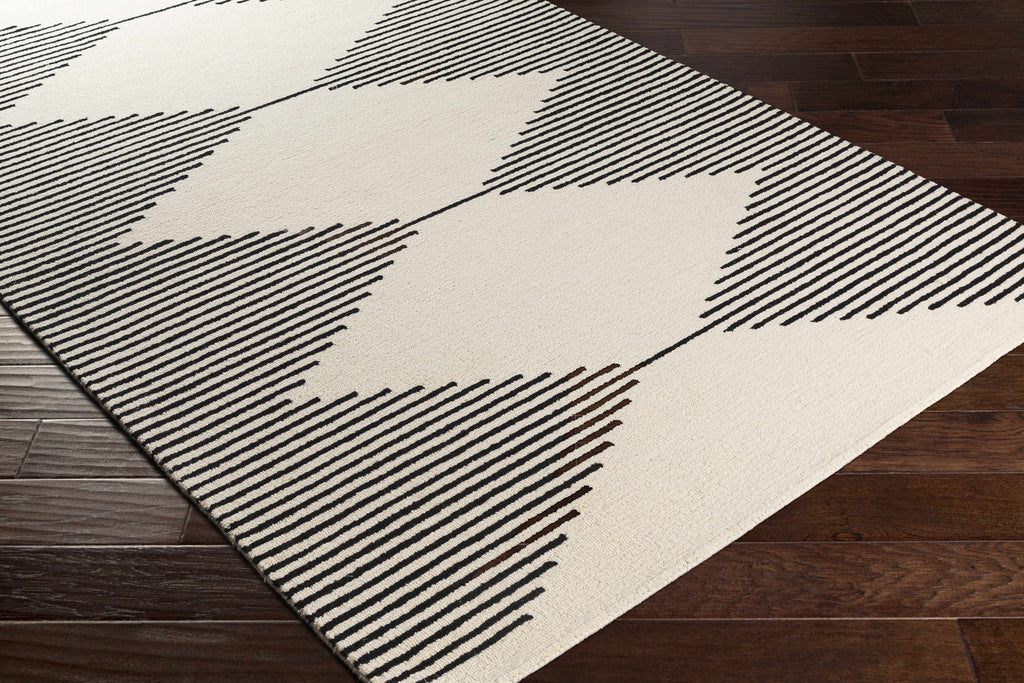 Hauteloom Walkerston WLKRS Black Hand Tufted Wool Rug