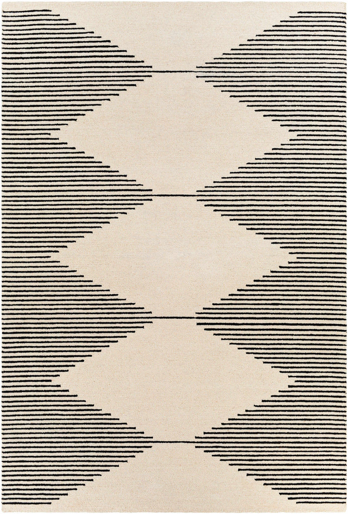 Hauteloom Walkerston WLKRS Black Hand Tufted Wool Rug