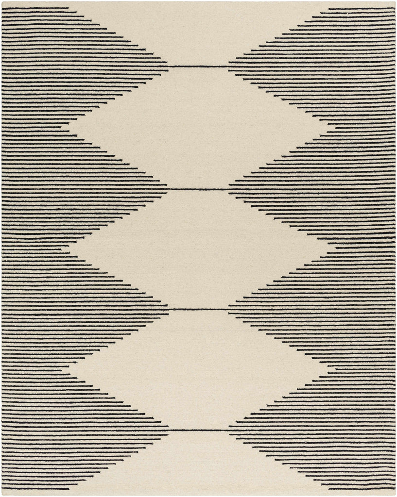Hauteloom Walkerston WLKRS Black Hand Tufted Wool Rug