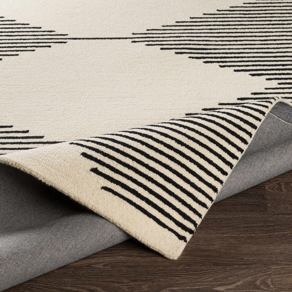 Hauteloom Walkerston WLKRS Black Hand Tufted Wool Rug
