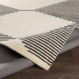 Hauteloom Walkerston WLKRS Black Hand Tufted Wool Rug