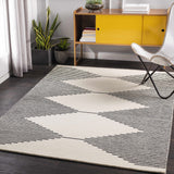 Hauteloom Walkerston WLKRS Black Hand Tufted Wool Rug