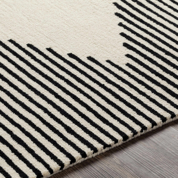 Hauteloom Walkerston WLKRS Black Hand Tufted Wool Rug