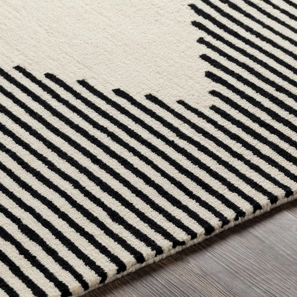 Hauteloom Walkerston WLKRS Black Hand Tufted Wool Rug