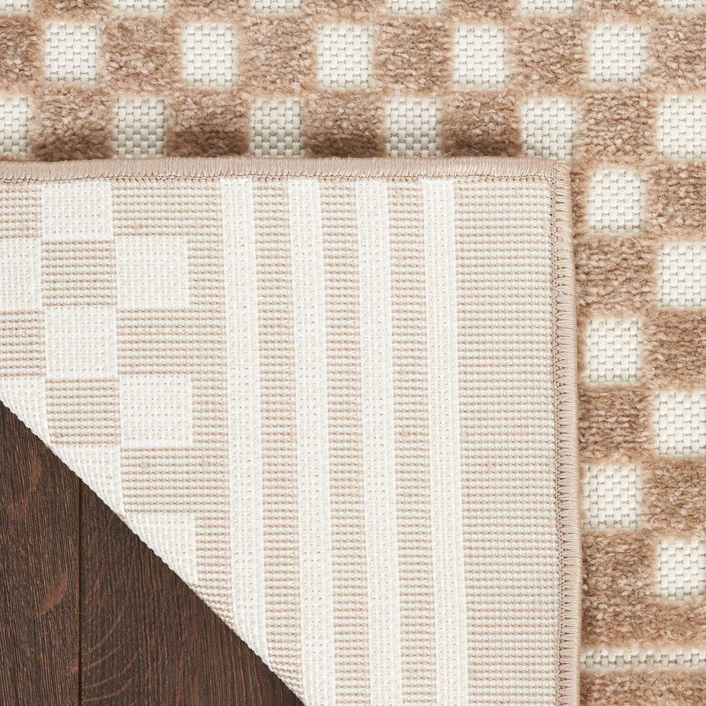 nourison care free caf02 brown rug