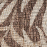 nourison garden oasis goa01 mocha rug