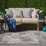 nourison garden oasis goa05 grey rug