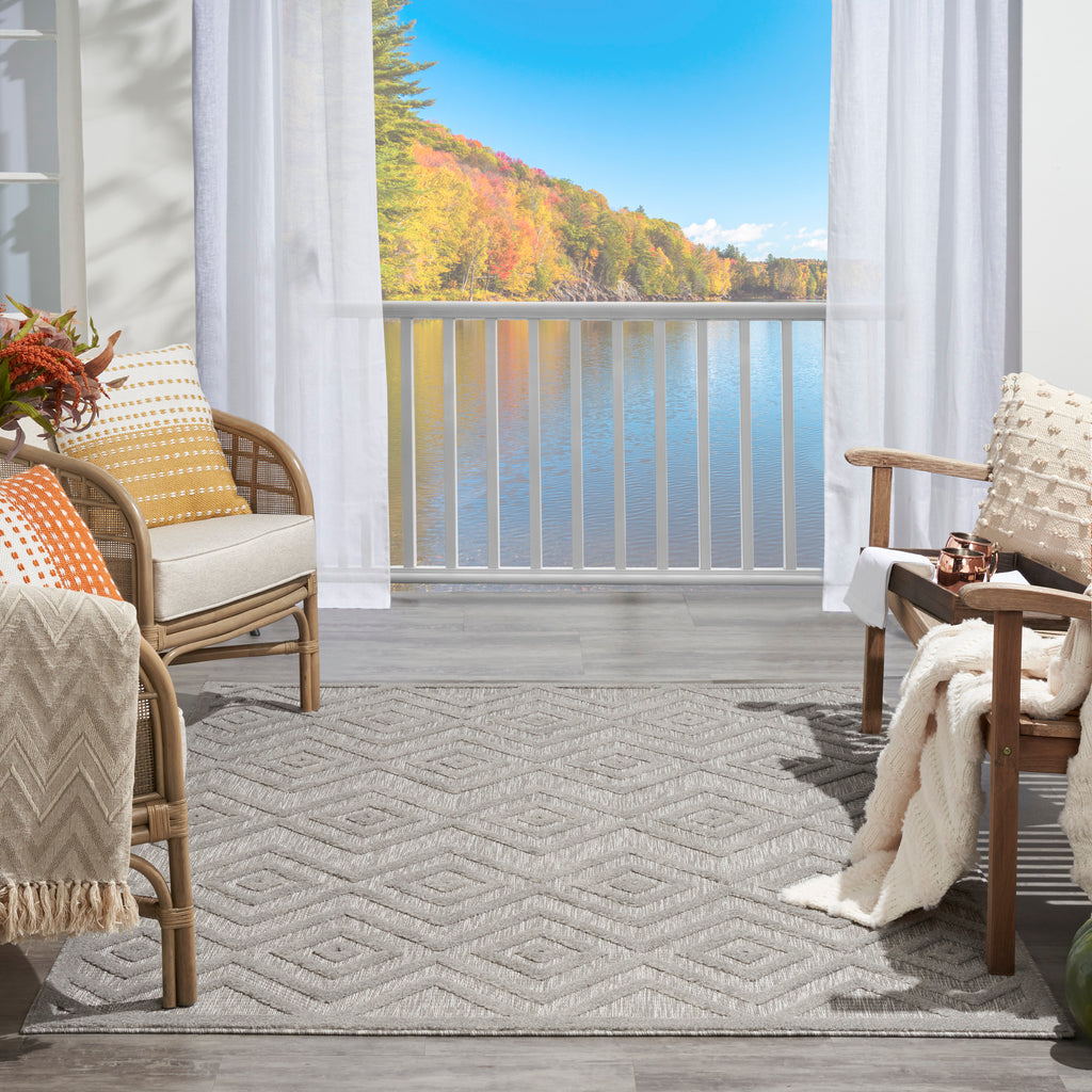 nourison versatile nrv01 silver grey rug