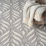 nourison aloha alh35 grey rug