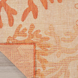 nourison garden oasis goa05 coral rug