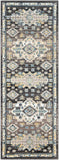 Hauteloom Wanaka WNKVI Black Machine Made Polyester Rug