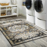 Hauteloom Wanaka WNKVI Black Machine Made Polyester Rug