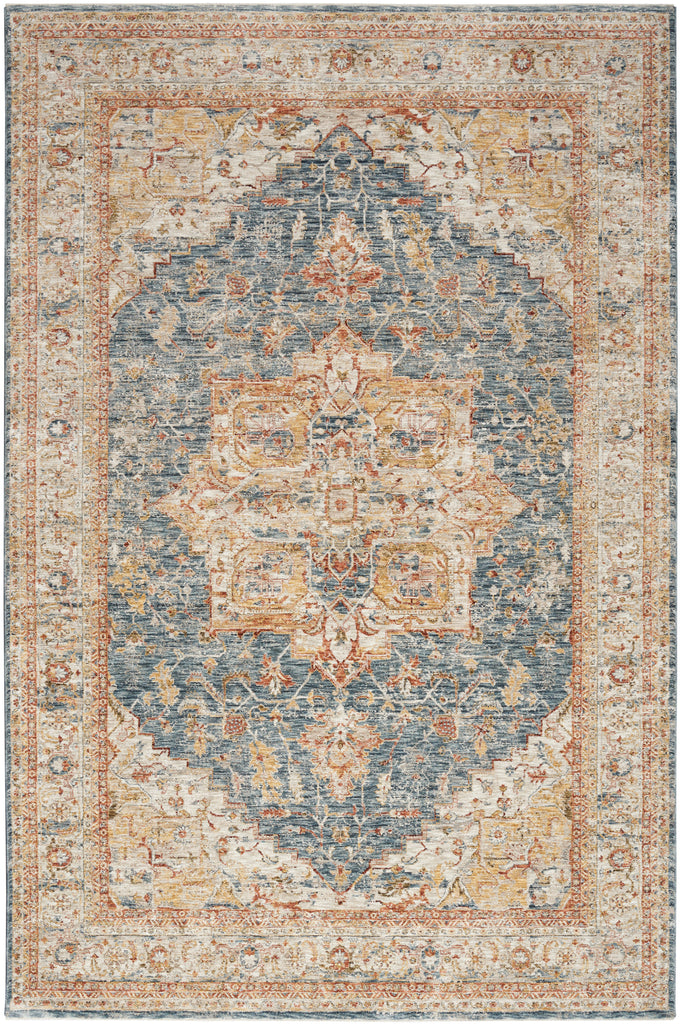 nourison sahar shr06 ivory blue rug