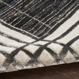 nourison desire dsr01 charcoal silver rug