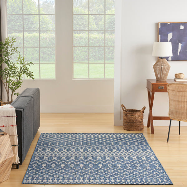 nourison positano pos02 navy blue rug