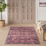 nourison grand washables grw06 brick ivory rug