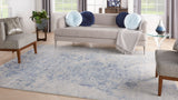 nourison silk shadows sha18 grey blue rug