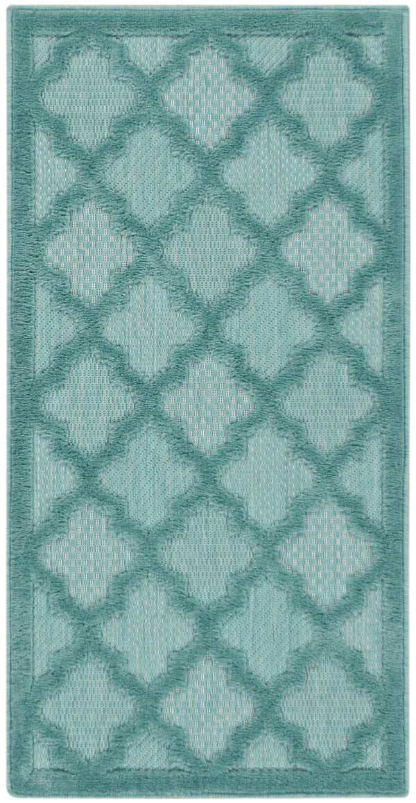 nourison easy care nes01 aqua teal rug