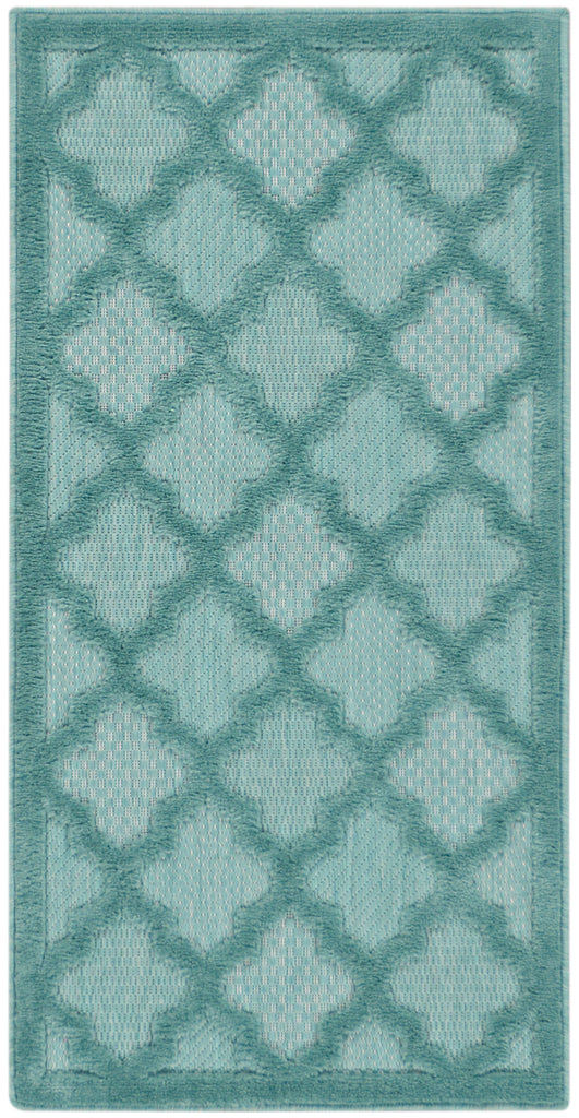 nourison easy care nes01 aqua teal rug