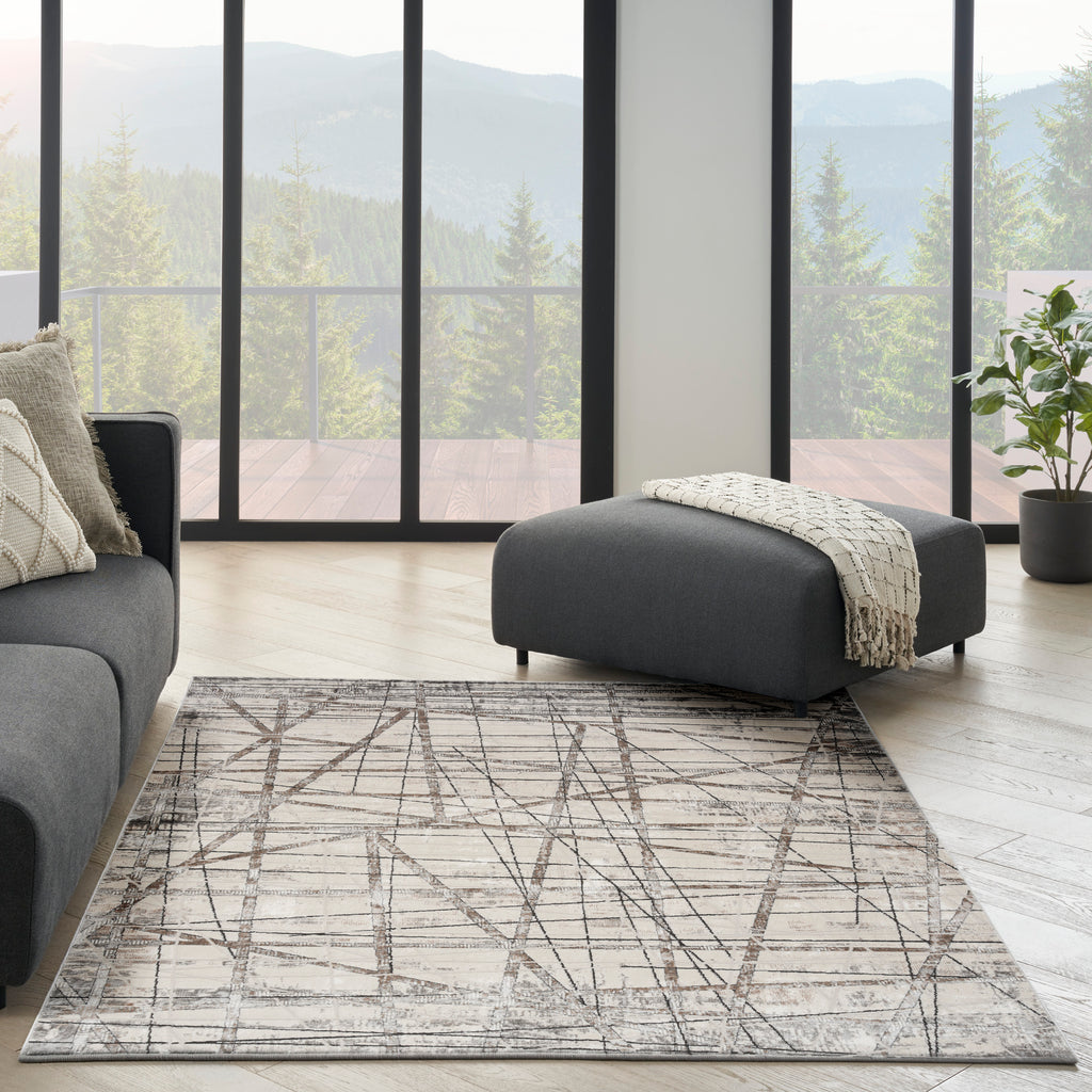 nourison desire dsr03 grey silver rug