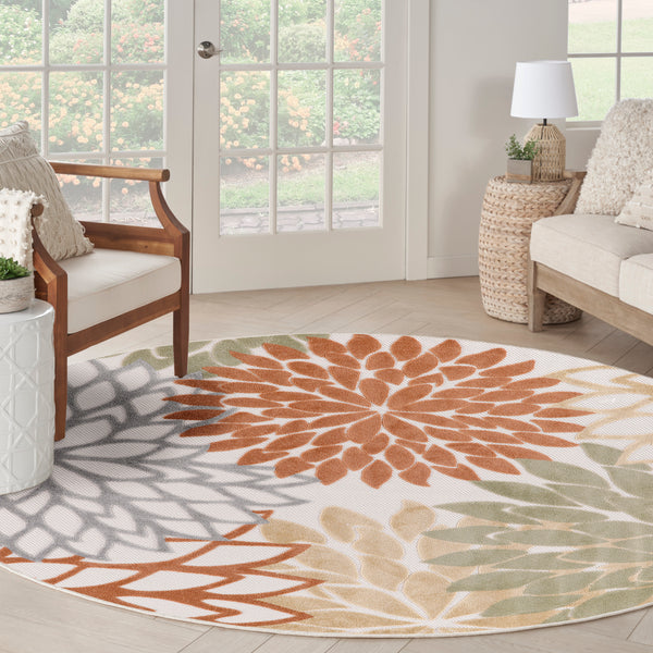 nourison aloha alh05 ivory multicolor rug