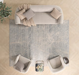 nourison exhale exl02 ivory grey rug