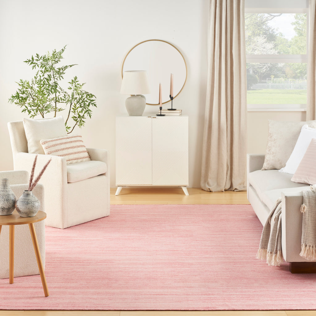 nourison washable essentials wae01 pink rug