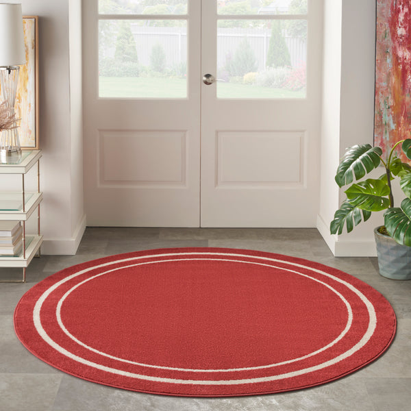 nourison nourison essentials nre02 brick ivory rug