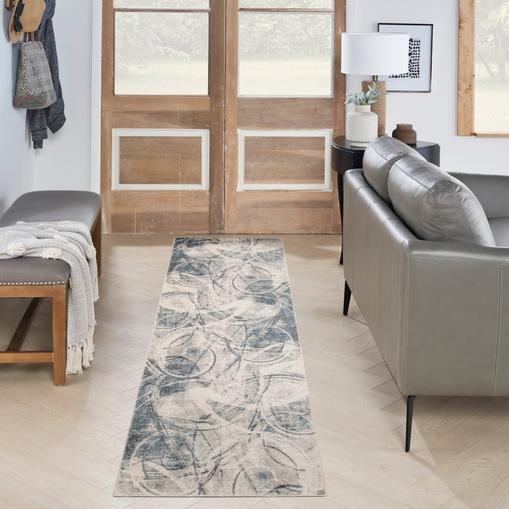 nourison astra machine washable asw14 silver blue rug